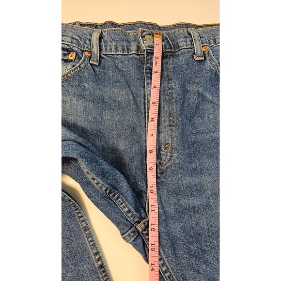 Levis 512 tapered blank tab jeans sz 38x30 EUC stone blue comfort casual y2k - Picture 8 of 9